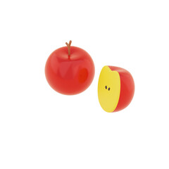 3D Apple Illustration