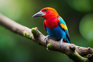 red and yellow macaw  AI Generated 