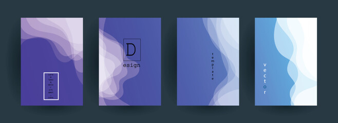 Abstract gradient vector background for business brochure cover design	