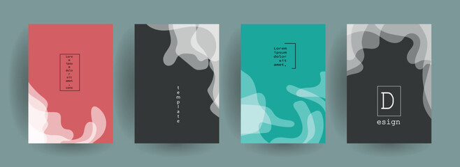 Abstract gradient vector background for business brochure cover design	