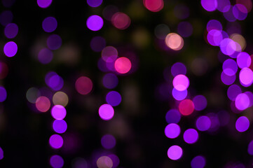 lamp light abstract bokeh background.