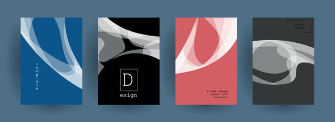 Abstract gradient vector background for business brochure cover design	