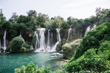 Fototapeta premium waterfall in the jungle