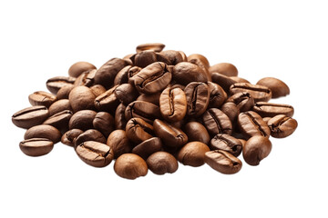 Heap of Coffee Beans Isolated Illustration on Transparent Background, Generative AI