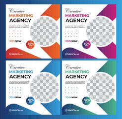 Digital Marketing Social Media Post design template