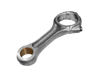 Metal Chrome Piston Rod For Car Truck Bus or Heavy Machinery isolated over white background