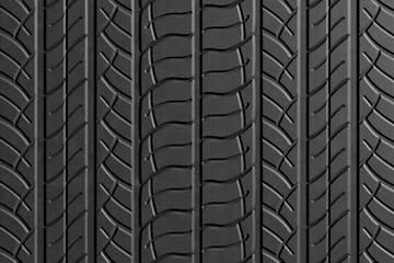Black car tire textured pattern. Illustration as design element for web page backgrounds and slide show presentation templates