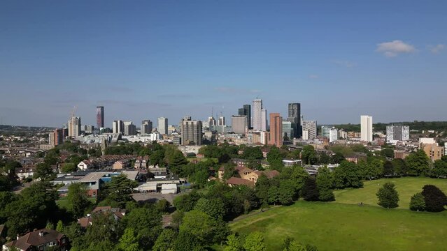 Generic aerial view of Croydon town centre in London UK