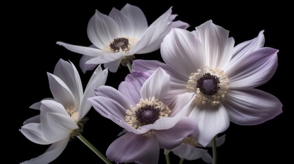 Obraz na płótnie Canvas white and purple flower