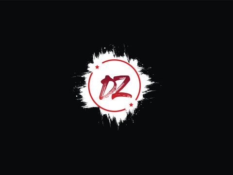 DZ, Dz Paint brush logo Vectors Icon Design