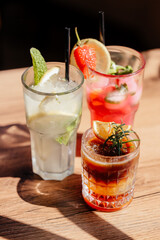 Iced Drinks cocktails iced coffee lemonade