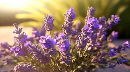 Obraz premium lavender flowers in the field