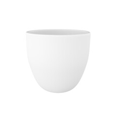 3d photo realistic white cup icon mockup rendering. Design Template for Mock Up. ceramic clean white mug with a matte effect isolated transparent png