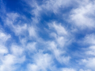 Wispy Clouds on a blue sky