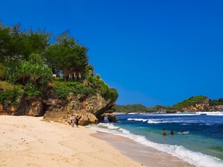 Fototapeta na wymiar Landscape view of Indonesia beach 