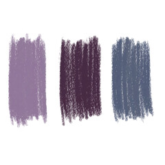 Color pencil strokes set. Grunge element for paper design. Labels for text.