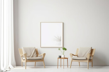 Subtle fika silk Minimalist mockup for podium display or showcase. AI generation