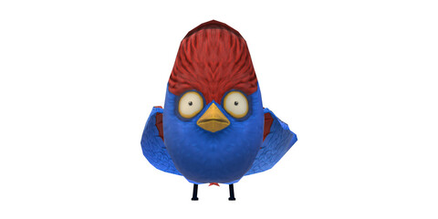 Warbler Bird isolated on a Transparent Background