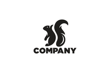Creative logo design depicting a Squirrel - Logo Design Template	
