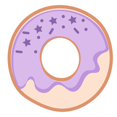 Layered 3 different Donut designs, doughnuts SVG with Sprinkles & stripes, cliparts