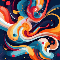 Fototapeta premium color blend abstract image. suitable for background design. Colorful and vibrant image