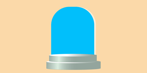 3d rendering Mock up podium  minimal for product presentation abstract background