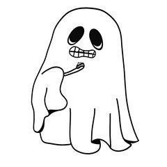 scary halloween ghost