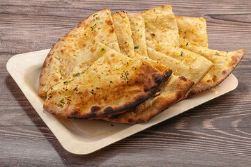 Indian tandoori bread - Garlic naan