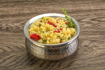 Vegetarian uisine - couscous with vegetables