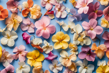 beautiful and colorful flowers wallpaper, created with generative ai