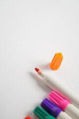 close up of colorful paints