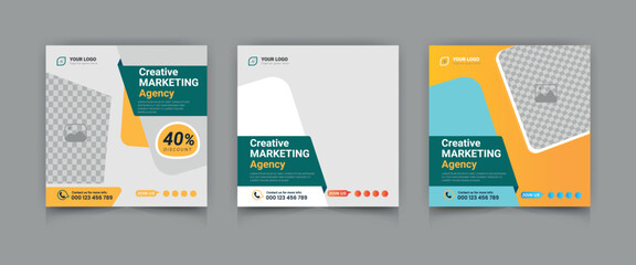 digital marketing social media poster template design.
corporate business ads for social media post design.