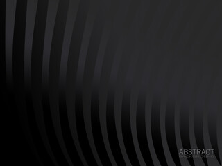Abstract gray metal curves design modern luxury background vector illustration.