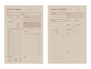 set of Project Study Planner. (Love)