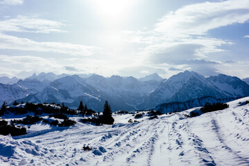 ski resort in the mountains