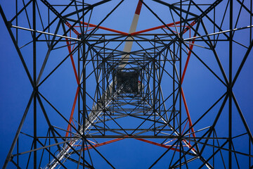 lattice tower wind energy plant