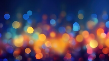Obraz premium Colorful Gradient Blurry Abstract Background with Bokeh Effect. Generative AI illustration.