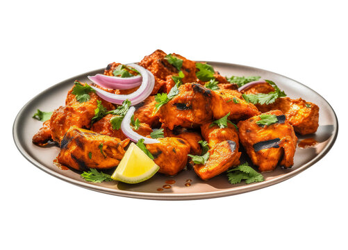 chicken with vegetables png images _ food images _ Indian food images _ chicken with vegetables in isolated white background 