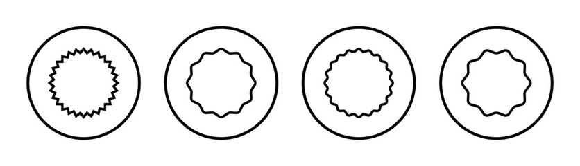 Badge icon set illustration. Awards icon vector. Achieve sign and symbols