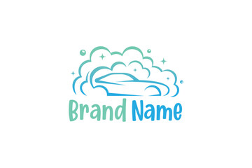 Creative logo design designated to a car wash.