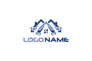 Creative logo design designated to the real estate industry.
