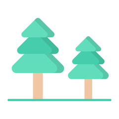 Forest Flat Icon