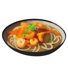 Tempura Udon, Shrimp Tempura, ramen, noodles, japanese food, Tempura Soba, Japanese food