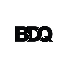 BDQ letter monogram logo design vector