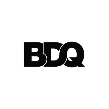 BDQ letter monogram logo design vector