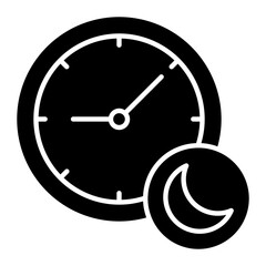 Sleep Time Glyph Icon