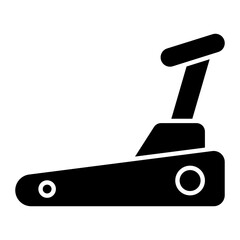Treadmill Glyph Icon