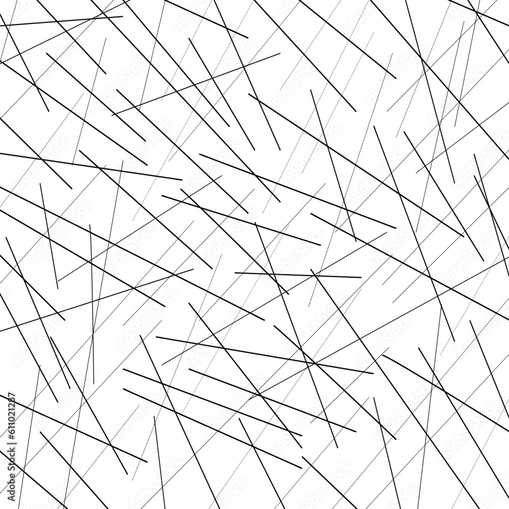 Wall mural Vector illustration of random black chaotic lines background