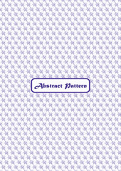 Seamless pattern design with purple color abstract shapes ready to use on fabric