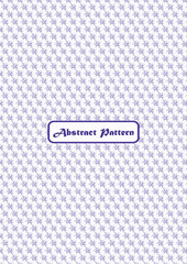 Seamless pattern design with purple color abstract shapes ready to use on fabric